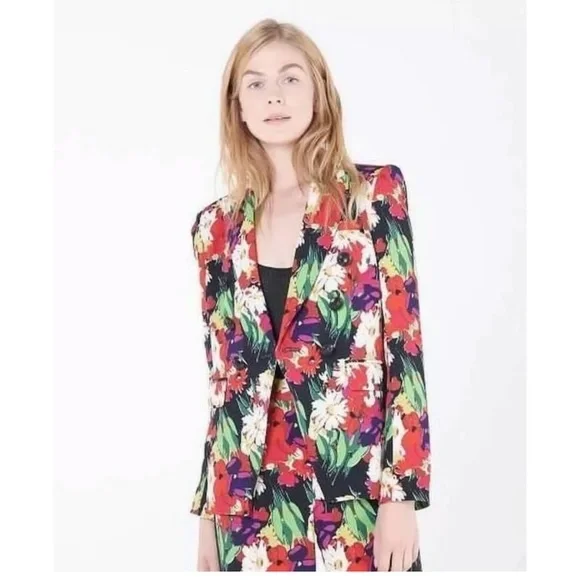 Veronica Beard Floral Miller Dickey Blazer - Picture 5 of 12